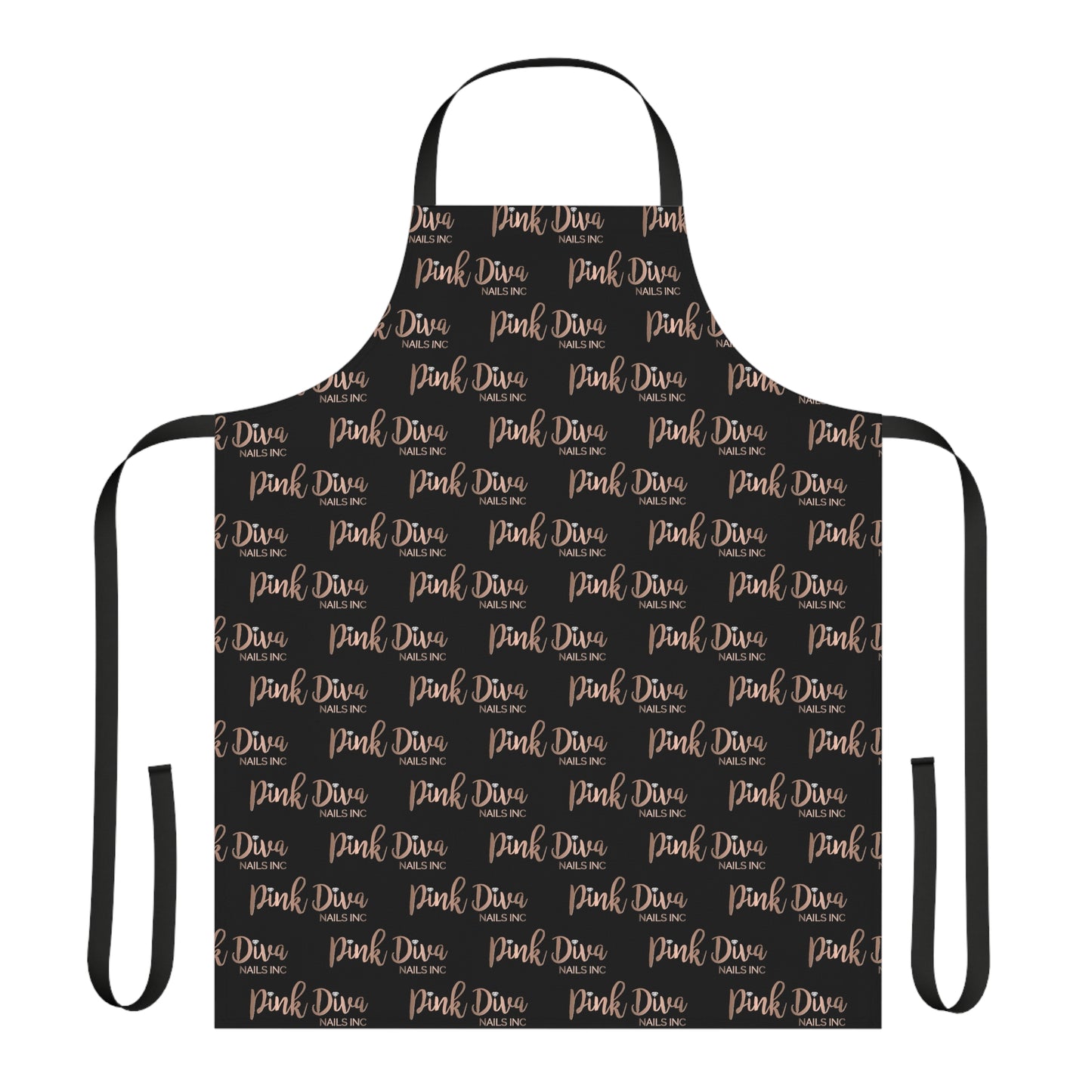 Monogram Apron Black