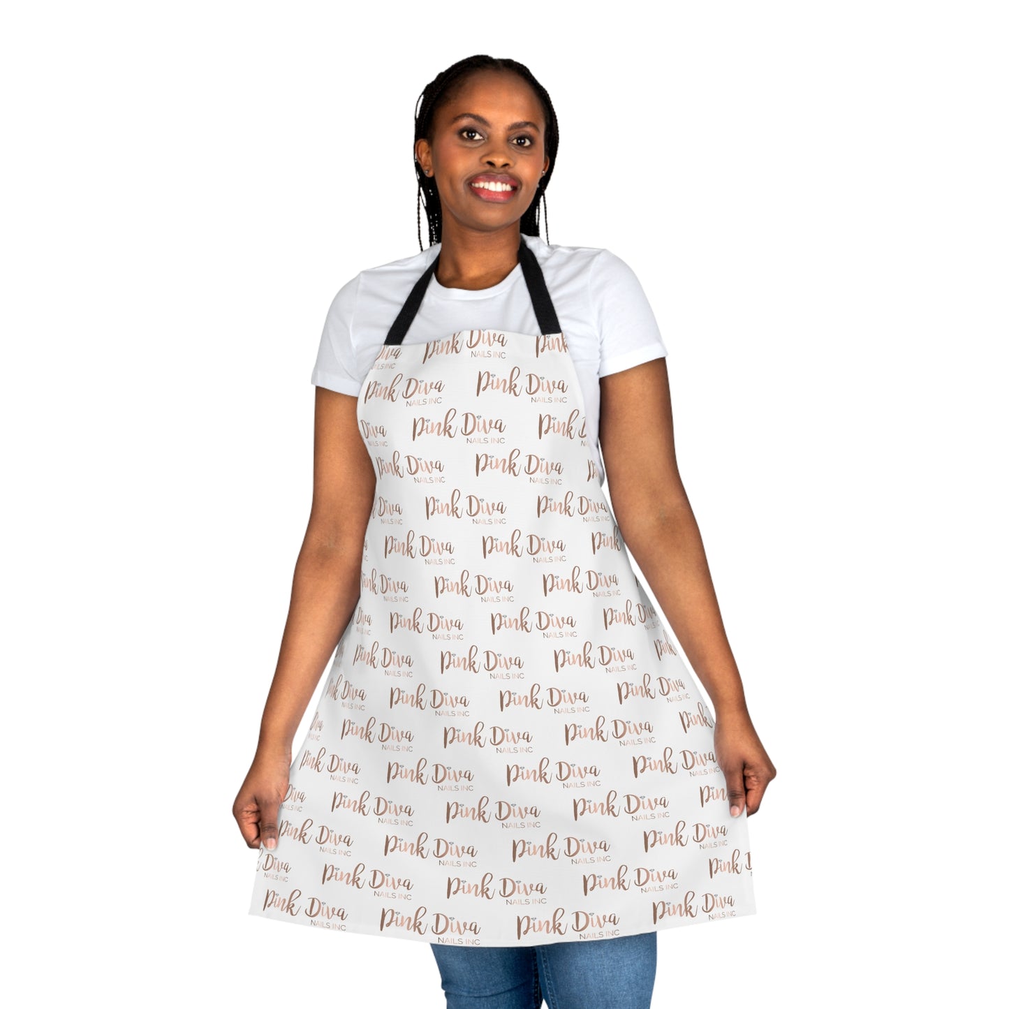 Monogram Apron White