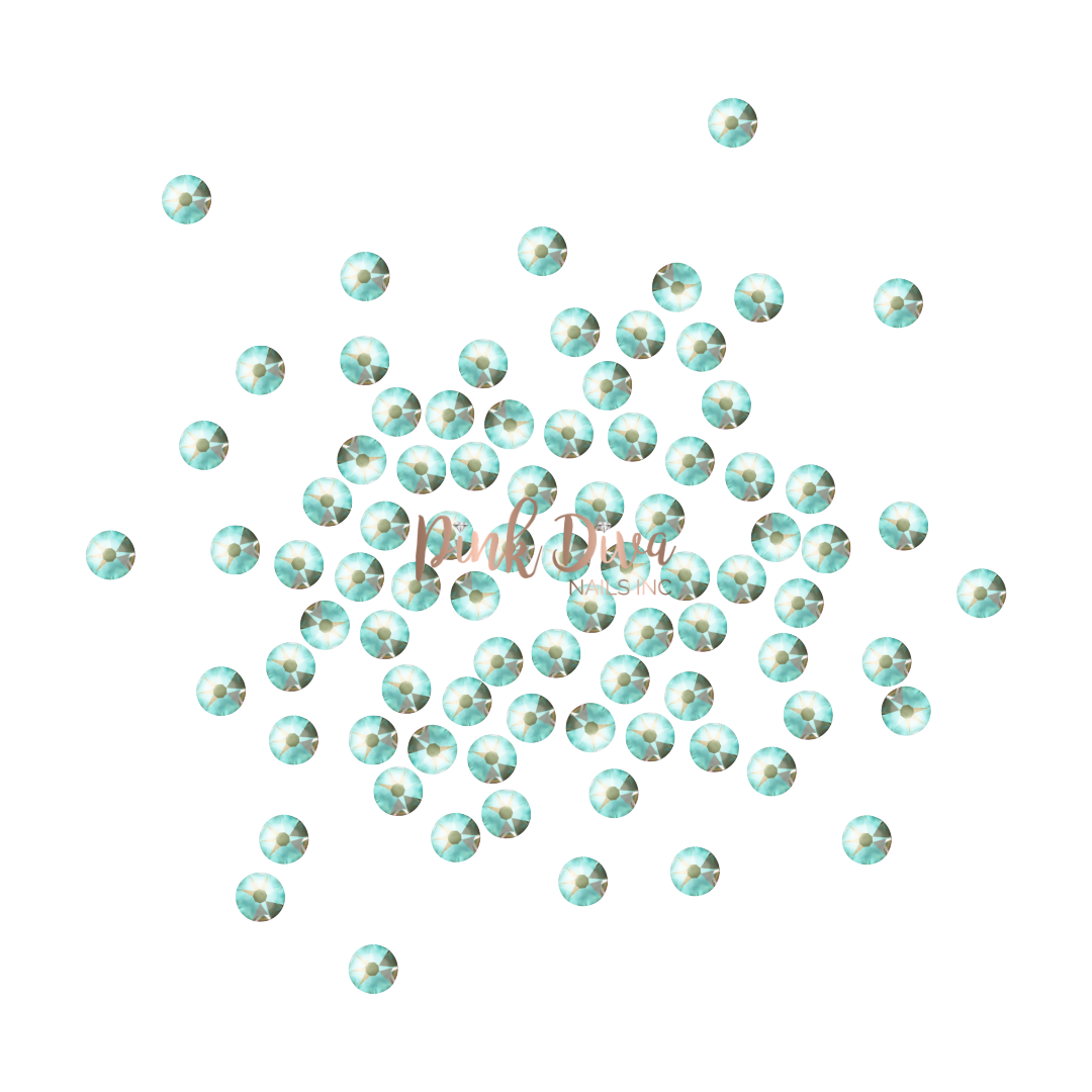 Swarovski Army Green DeLite flatback crystals