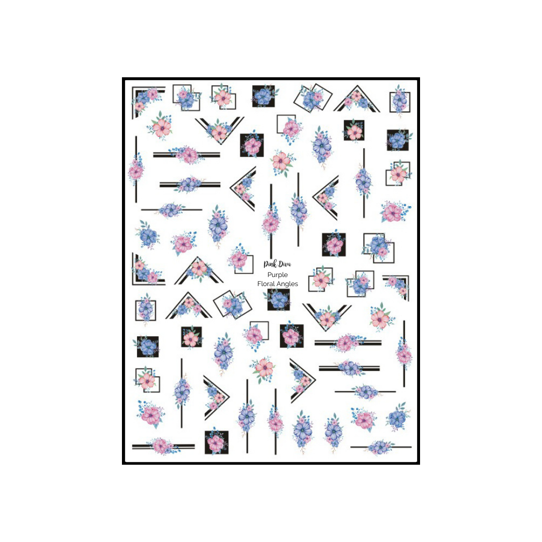 Purple Floral Angles