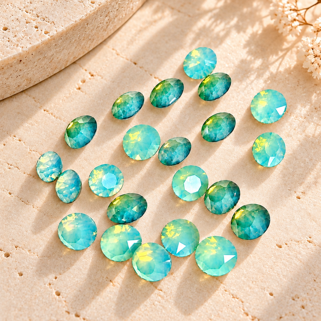 Swarovski Pacific Opal pointback chaton crystals