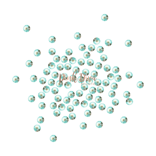 Swarovski Army Green DeLite flatback crystals