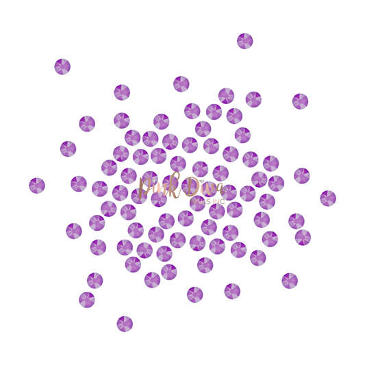 Swarovski Electric Violet flatback crystals