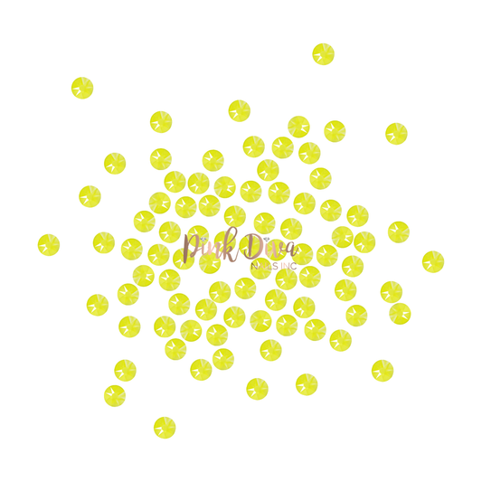 Swarovski Electric Yellow flatback crystals