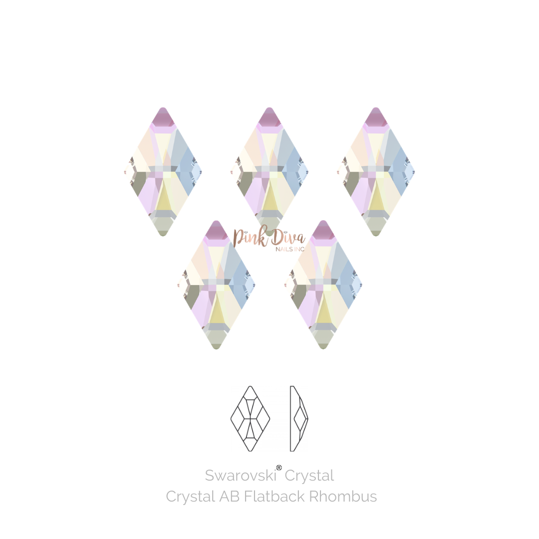 Swarovski® Crystal AB Rhombus Flatback