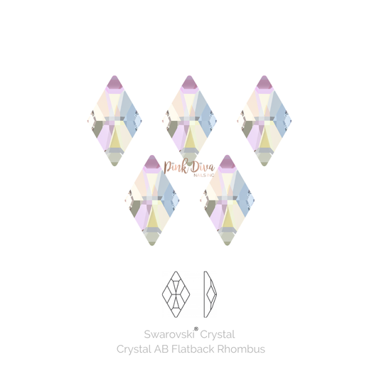 Swarovski® Crystal AB Rhombus Flatback