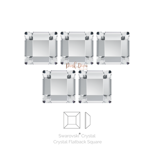 Swarovski® Square Flatback