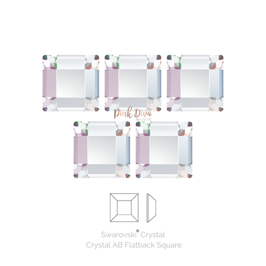 Swarovski® Square Flatback