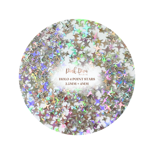 Holo 4 Point Stars