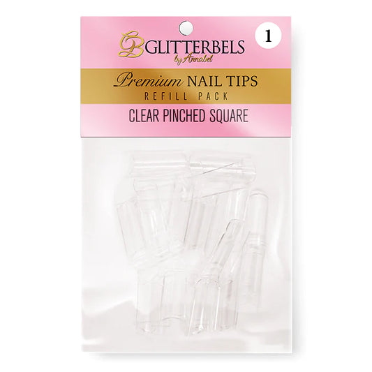 Glitterbels Pinched Square Tip Pack