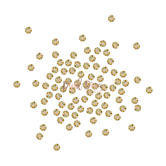 Swarovski Light Colorado Topaz Shimmer flatback crystals
