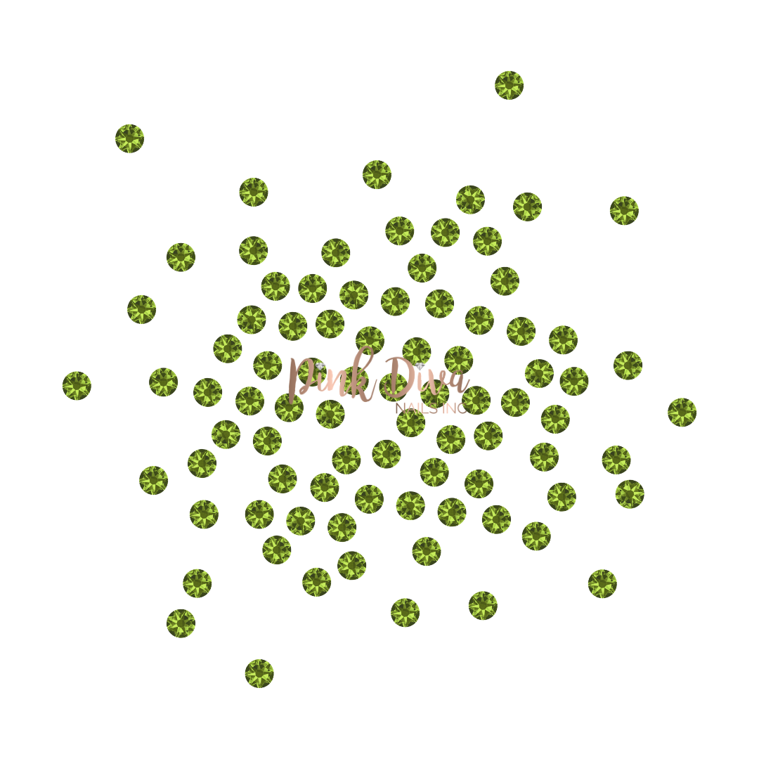 Swarovski Olivine flatback crystals