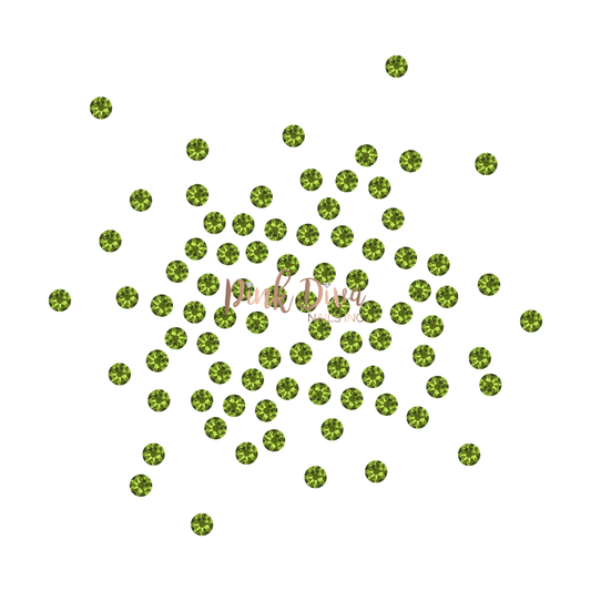 Swarovski Olivine flatback crystals
