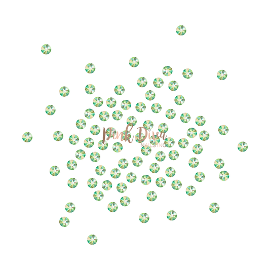 Swarovski Peridot AB flatback crystals