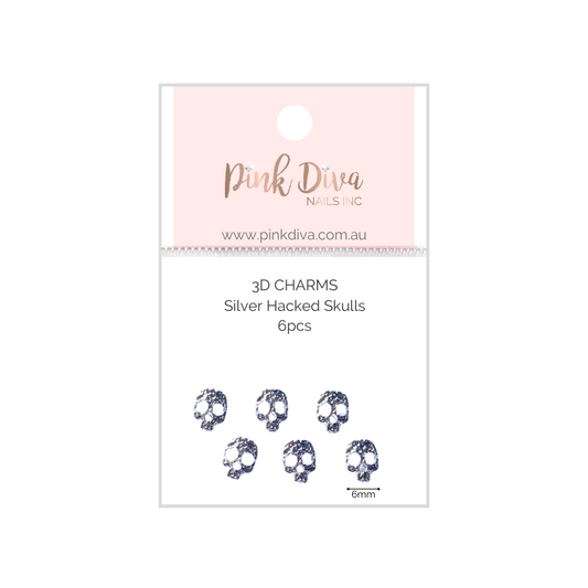 Silver Hacked Skulls