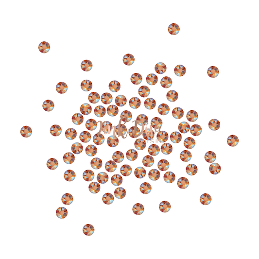 Swarovski Tangerine Shimmer flatback crystals