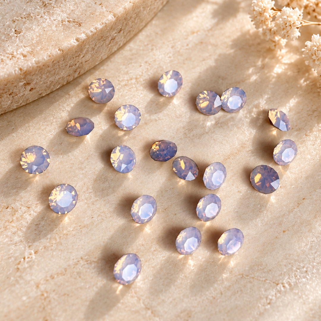 Swarovski Rose Water Opal pointback chaton crystals